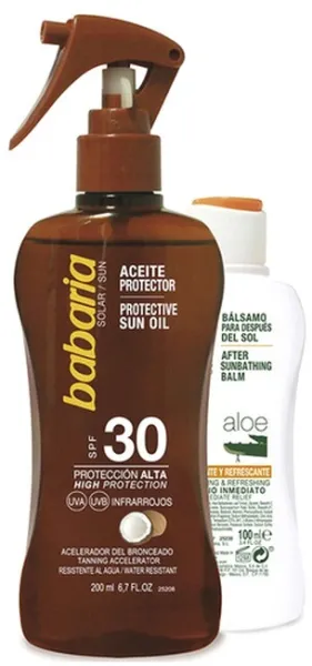 Babaria - Sonnenschutz-Set Protective Coconut Oil SPF30 & After Sun